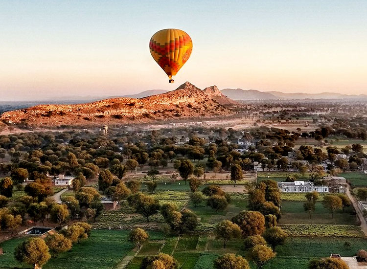 Hot air balloon ride