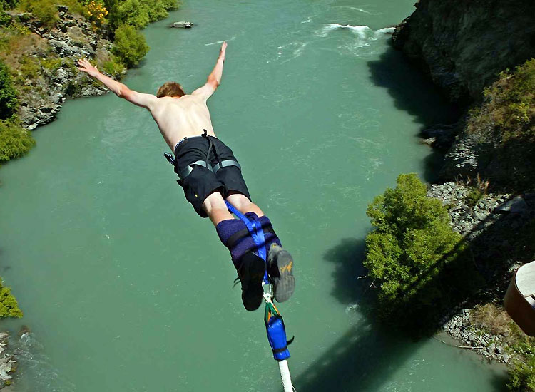 Bungee Jumping in Rishikesh, India