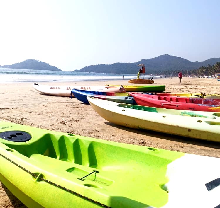 Kayaking at Palolem Beach in Goa