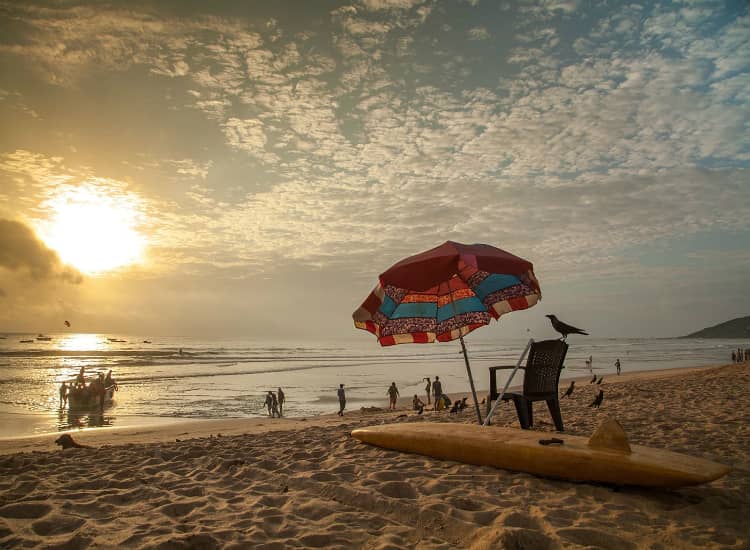 Calangute Beach is the longest beach in North Goa