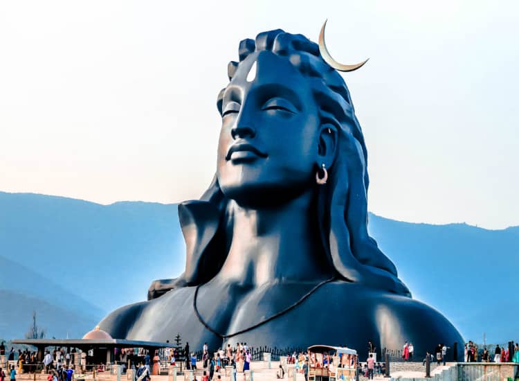 112 feet tall 'Adiyogi' Lord Shiva steel statue situated in Coimbatore
