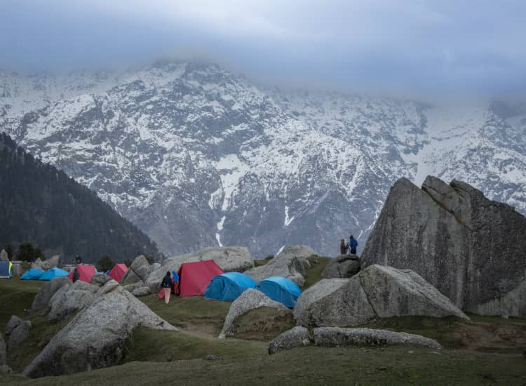 Triund in March