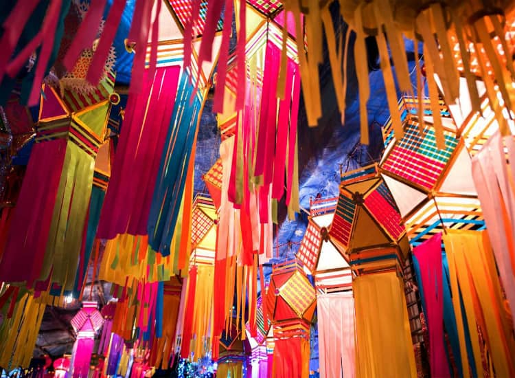 Market in Goa during Diwali