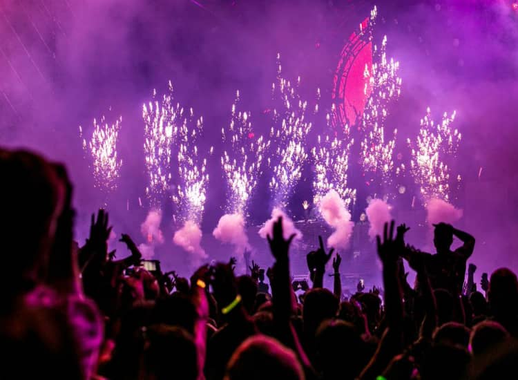 View of New year part in Kolkata