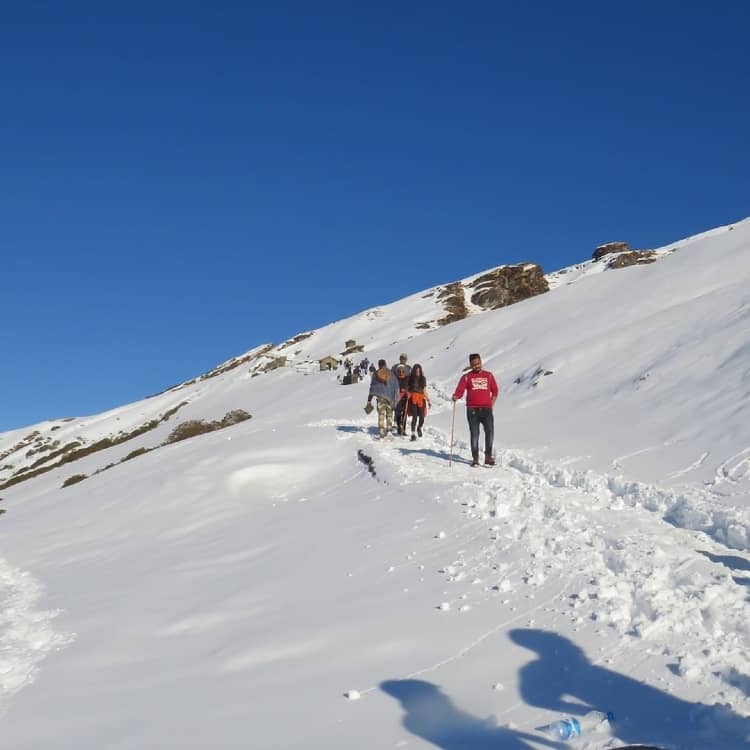 Play with snow in chopta