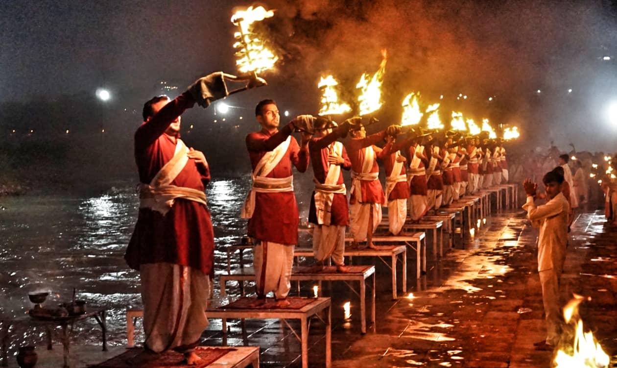 Ganga ghat in Rishikesh