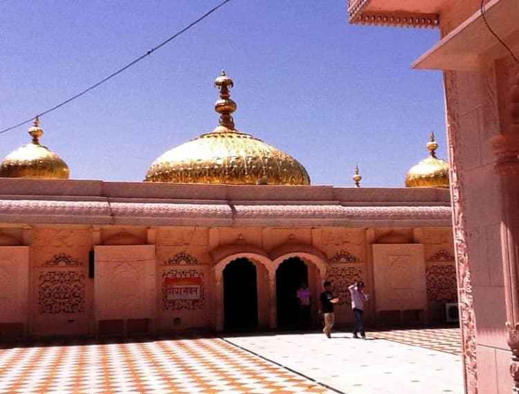 Jwala Devi Temple view with golden parasol (chattar)