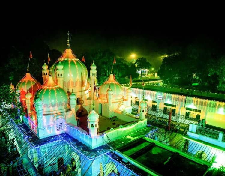 Mansa Devi Temple at night