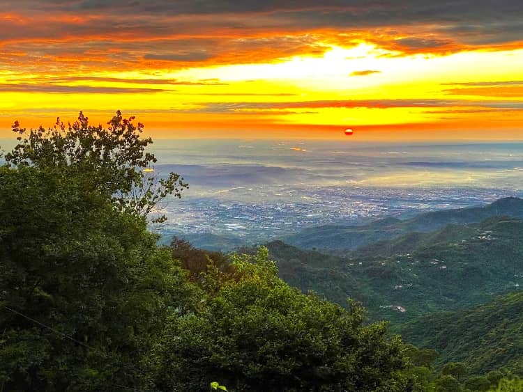 sunset point view in Kasauli