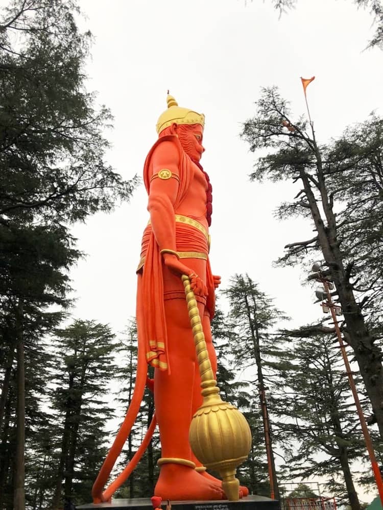 visit hanuman temple for blessing in Shimla