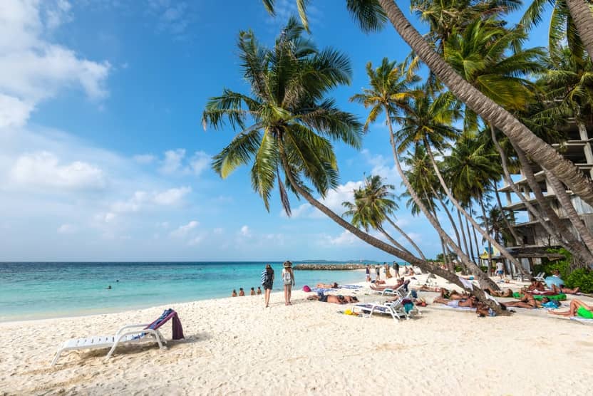 Bikini Beach on Maafushi Island