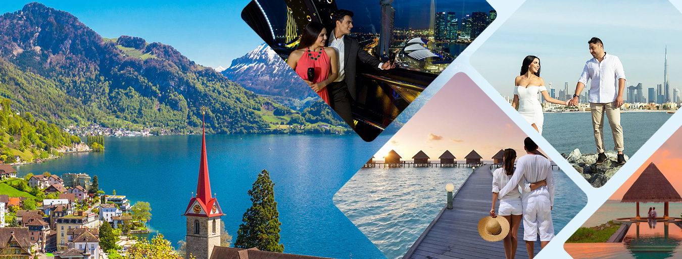 International Honeymoon packages with candlelight dinner