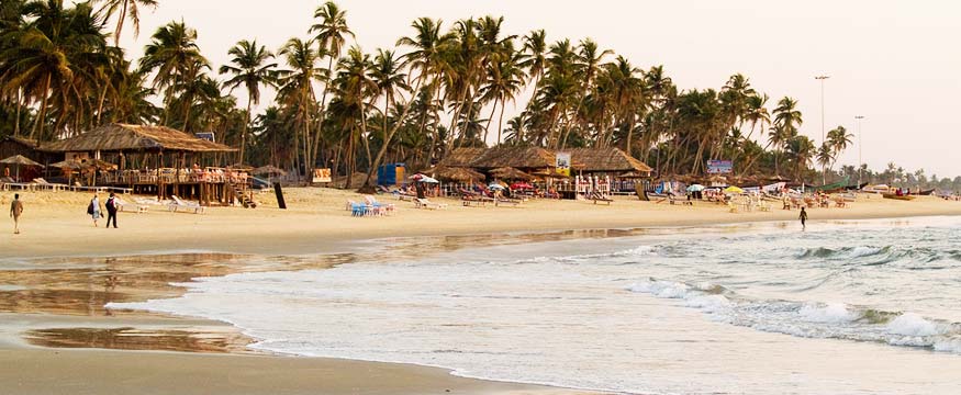 Colva beach in south goa