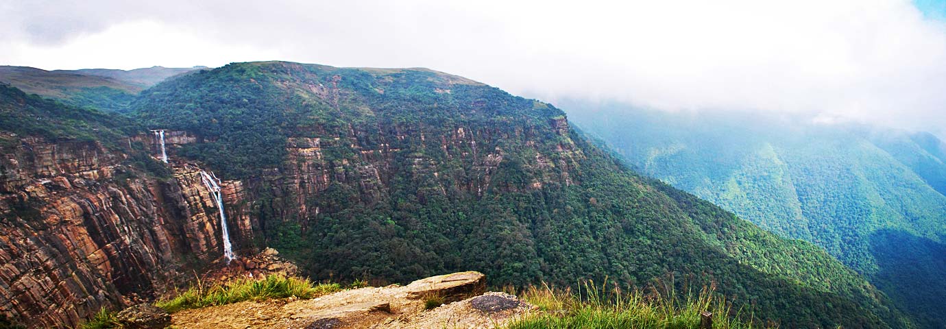 Nohsngithiang Falls Cherrapunji